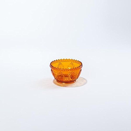 Baci Lingerie Acrylaat Fruitschaal, Acryl, Oranje, 12,5 x 12,5 x 7 cm