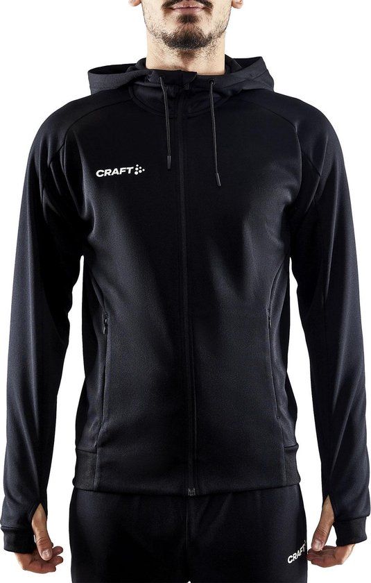 Craft Evolve Hooded Sportvest - Heren - Zwart - Maat XL