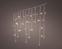 Lumineo Icicle Twinkle LED Transparant - 11.8m 480LED Warm Wit