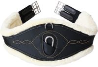 Kentucky Horsewear Anatomische singel wol / bont zwart 125 cm