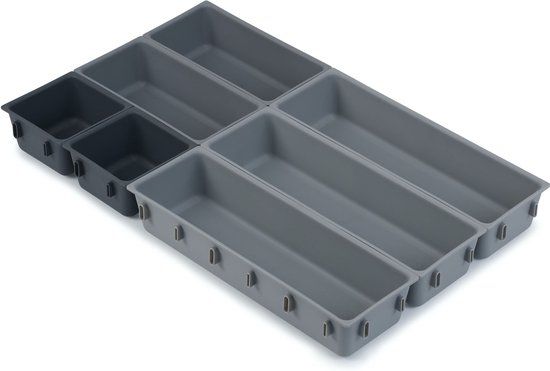 Joseph Joseph Blox Bestekbak - Set van 7 Stuks - Grijs