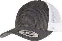 Flexfit - YP CLASSICS 360 OMNIMESH CAP 2-TONE charcoal/white one size Pet - Grijs/Wit