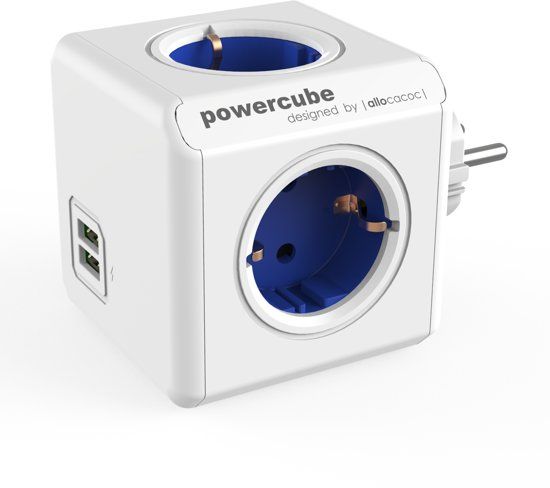 Allocacoc PowerCube Original USB Blue - 8718444082163