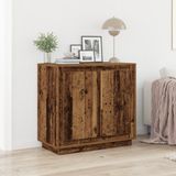 vidaXL Dressoir Oudhout 80 x 40 x 75 cm Bewerkt Hout