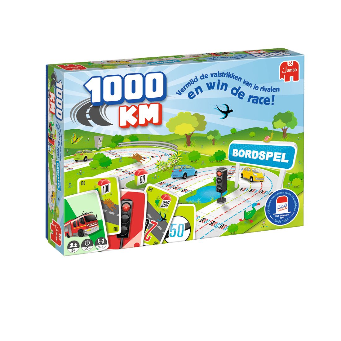 Jumbo 1000KM Bordspel - Familiespel - Nederlandse editie - voor 2-4 spelers - Vanaf 5 jaar