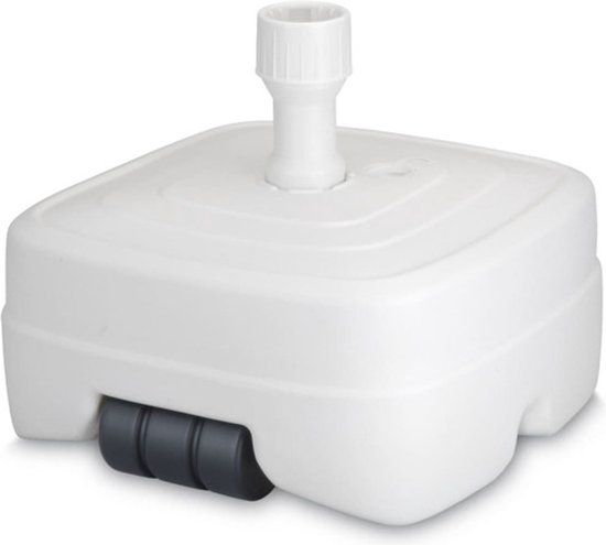 CN Continental Kunststof Parasolvoet Wit | Vulbaar 45 liter | Verrijdbaar