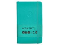 Antartik Notitieboek met elastiek, vaste omslag, A6 vellen, glad, turquoise, 100 vellen, 80 g, FSC
