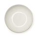 Excelsa Platinum soepbord, porselein, wit/rand zilver, 21 x 21 x 4 cm