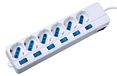 Winner Multiprise 203060 - Polyvalence de la connexion avec 6 prises - Multistandard