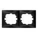Horizontaal frame voor 2 elementen in elegant grafiet Afmetingen 154 x 81 x 10 mm Ideaal voor de serie Europa model ERP72NGU Perfect voor je designprojecten