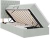 vidaXL LED Opbergbed met Matras Lichtgrijs 90 x 200 cm Fluweel