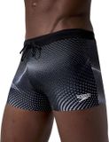 Speedo eco Valmilton Dot Mesh AQSH Zwembroek Middel Heren Zwart