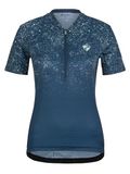 Ziener NALADIA Fietsshirt voor dames, mountainbike, racefiets, ademend, sneldrogend, elastisch, korte mouwen, halve marineblauw, 48