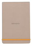 RHODIA Rhodiarama 194383C Notitieboek, hardcase, webnotepad Rose Touche de Rose A5, gelinieerd, 192 pagina's afneembaar, lichtbruin papier, 90 g/m², bladwijzer, elastische sluiting, omslag van kunstleer
