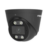 Foscam PoE 5 MP IP-domecamera voor buiten, met lichtgevende spots en sirene T5EP, zwart