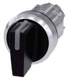 Siemens Keuzeschakelaar Frontelement - 3SU10522BM100AA0 - Zwart