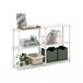 Furinno Turn-N-Tube 3-Tier Double Size Opslag Display Rack, Wit/Wit