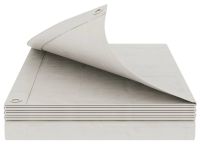 vidaXL Zeil met Oogjes Wit 3 x 4 m 90 gsm PE