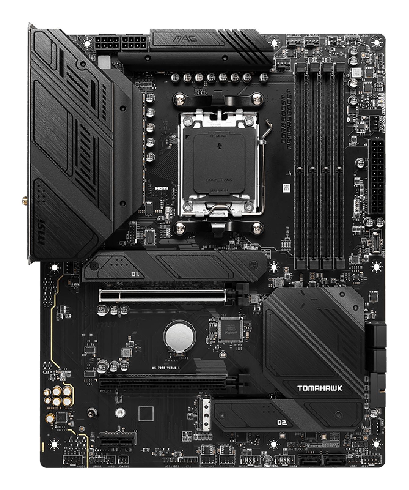 MSI MAG B650 Tomahawk WIFI - Motherboard - ATX - AMD B650 - Socket AM5 - DDR5 - Wi-Fi 6E