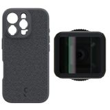 ShiftCam Coque iPhone 16 Pro Gris Foncé Tissu + LensUltra 1,33x Anamorphique
