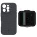 ShiftCam Coque iPhone 16 Pro Gris Foncé Tissu + LensUltra 1,33x Anamorphique