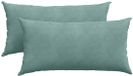 vidaXL - Zitkussens - 2 stuks - Zeegroen - 80 x 40 cm - Corduroy stof