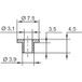 TRU COMPONENTS TC-V5358-203 Isolatieschijf 1 stuk(s) Buitendiameter: 7.5 mm, 3.9 mm Binnendiameter: 3.1 mm