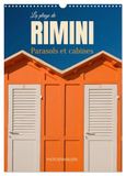La Calvendo La plage de Rimini Parasol et cabines (Calendrier mural 2027 DIN A3 horizontal), CALVENDO calendrier mensuel