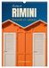 La Calvendo La plage de Rimini Parasol et cabines (Calendrier mural 2027 DIN A3 horizontal), CALVENDO calendrier mensuel