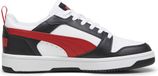 PUMA Rebound v6 Low Unisex Sneakers - Wit/Zwart/Rood - Maat 42