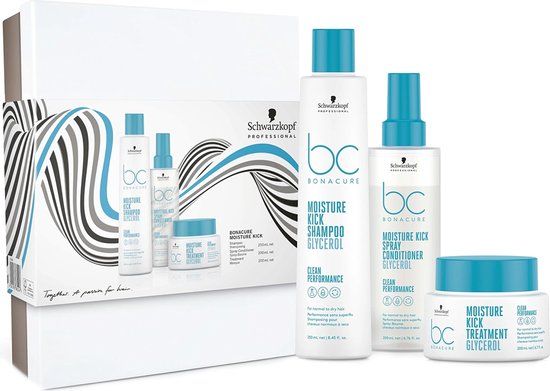 Schwarzkopf Bonacure Moisture Kick Gift Box - 650ml - For Dry Hair