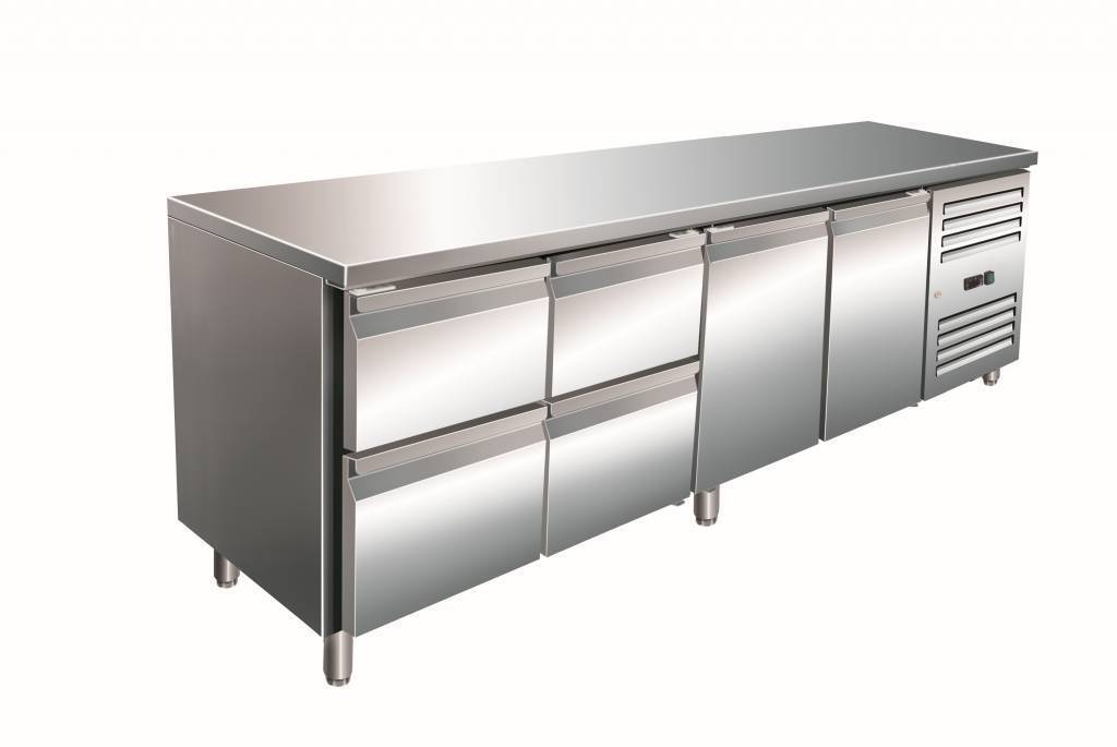 Saro Koelwerkbank met 2 deuren en 4 laden 223 x 70 x 8995 cm