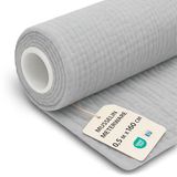 Katoenen Mousseline Katoen Stof per Meter - 0,5 M x 160 cm - Grijs