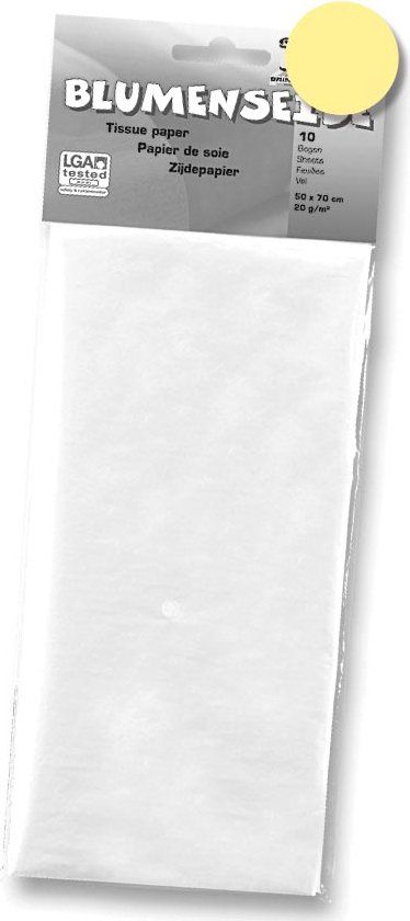 Folia Zijdepapier Citroengeel A4 20g