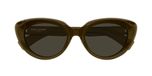 Saint Laurent SL 859 Lunettes de Soleil Femme Havane Oeil de Chat Gris 53mm