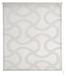 Volet roulant, translucide, blanc, 120x255 cm, adapté aux fenêtres et portes