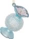 JJA Décoration suspendue arbre à bonbons verre rose et bleu 8 cm
