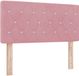 vidaXL - LED Hoofdbord met LED-stripverlichting Roze 100 cm Fluweel