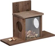 Relaxdays Eekhoorn voederhuis - hout - hangend