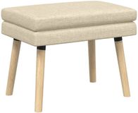 vidaXL Dubbel-laags bank Crèmekleurig Stof 40 x 46 cm