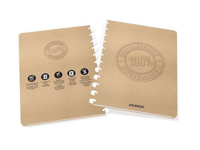 ADOC Schrift A4 - Geruit 4 x 8 mm - 72 vel - BIO - Bruin