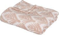 Atmosphera Art Deco Fleece Plaid - 125 x 150 cm - Pink