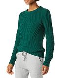 Amazon Essentials Dames 100% Katoenen Kabeltrui met Ronde Hals