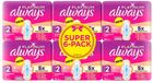 Always Platinum Maat 2 Serviettes hygiéniques (6 x 12 pièces)