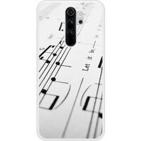 Redmi Beschermende siliconen hoes compatibel met Redmi Note 8 Pro Muziekblad