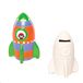 Baker Ross keramische spaarpot "Rakete" (2 stuks)