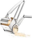 GEFU QUESO Kaasmolen 19,5 cm – Trommelrasp – RVS – Voor Kaas, Noten en Chocolade