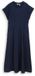 Tom Tailor Midi-jurk met steekzakken - Maat 34 - sky captain blue