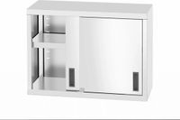 HENDI Wandmontagekast – Gelast – Schuifdeuren – Roestvast staal – 800x300x600 mm