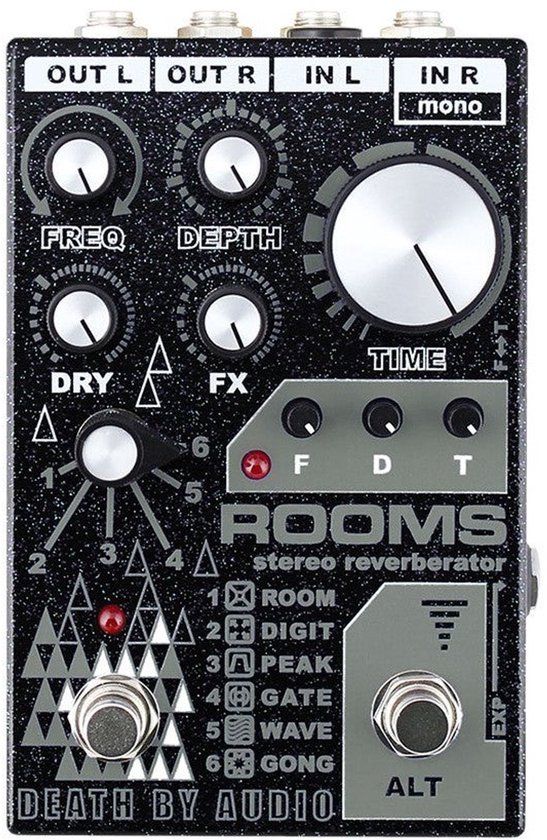 Death By Audio Rooms Stereo Reverberator - 0681827918657
